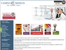 Tablet Screenshot of campus-medicis.com